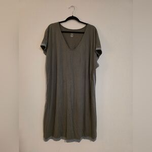 J. Jill Pure Jill Relaxed Embroidered T-shirt Dress In Multi Size 3X